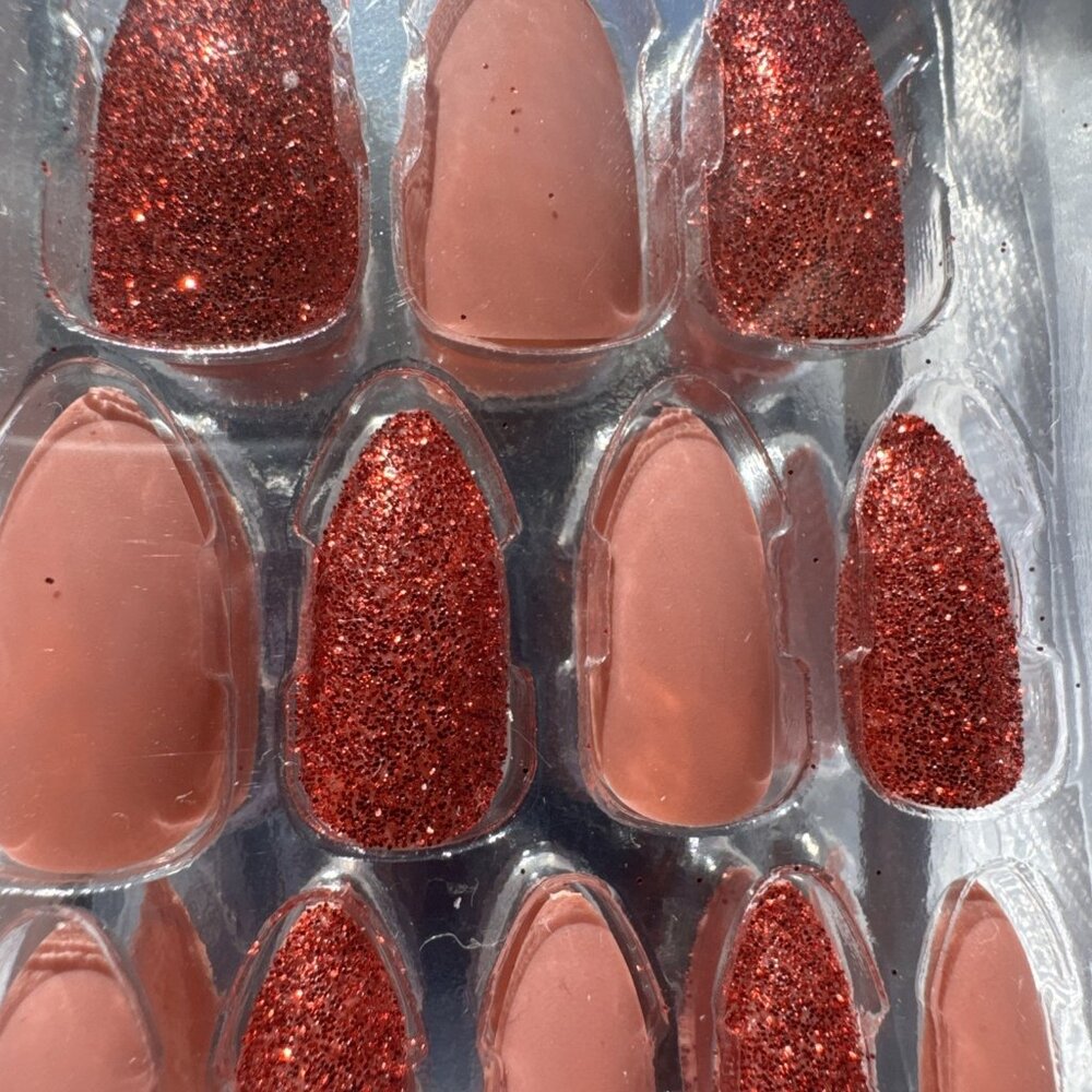 Fast Nail One Minute Press‑On Nail Tips w Glue Fast & Easy NEW - Picture 4 of 5